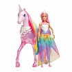 Набор игровой Barbie кукла и Радужный единорог FXT26