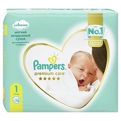 Подгузники Pampers Premium Care Newborn 1